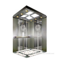 Diseño de cabina de ascensor de pequeña oficina en casa de acero inoxidable